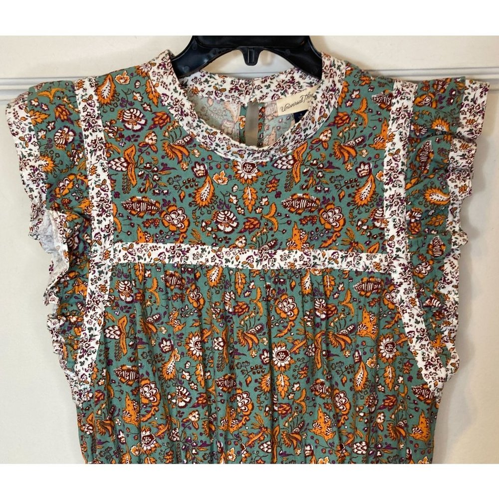 Nwt Universal Thread Size Large Green Floral Cott… - image 3